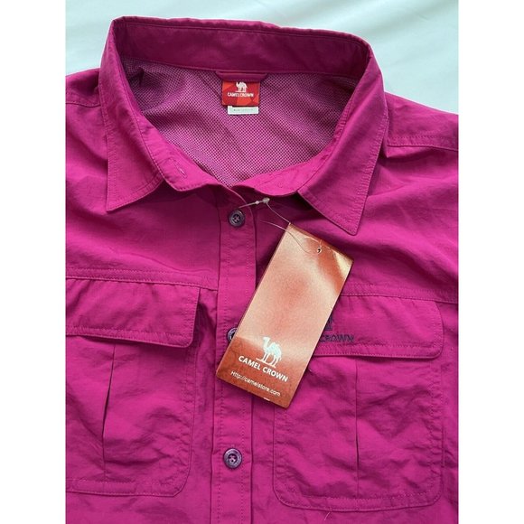 NWT Camel Crown Pink Quick Drying Long Sleeve Shirt Size XXL hiking Outdoors 2xl - Picture 4 of 9
